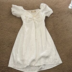 Altard state white dress with flowers